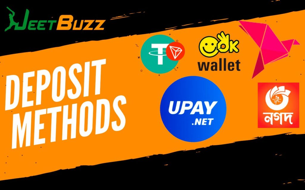 Jeetbuzz list of all available payment methods