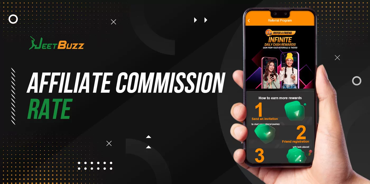 Commission Rate for Jeetbuzz affiliate program members