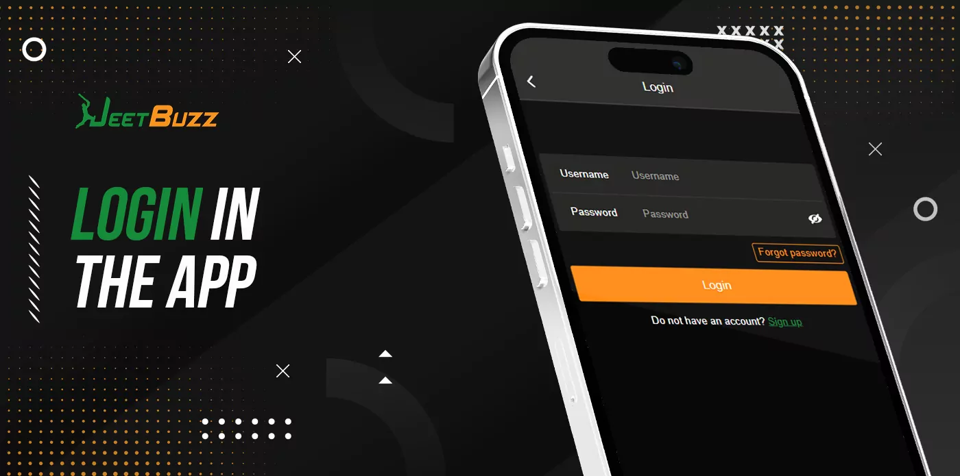 Registration and account login with Jeetbuzz app