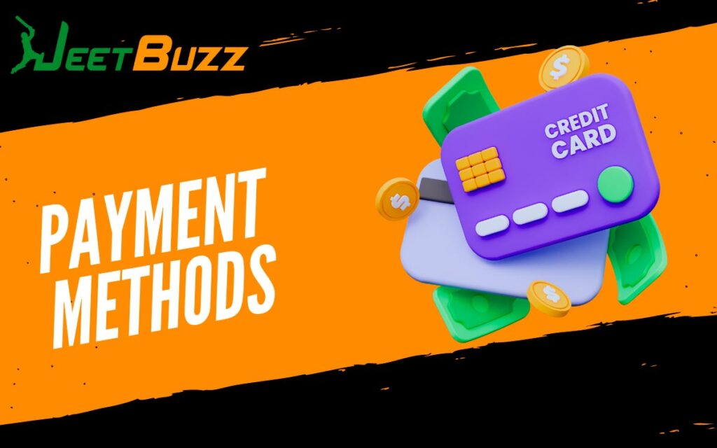JeetBuzz offers a wide variety of payment methods